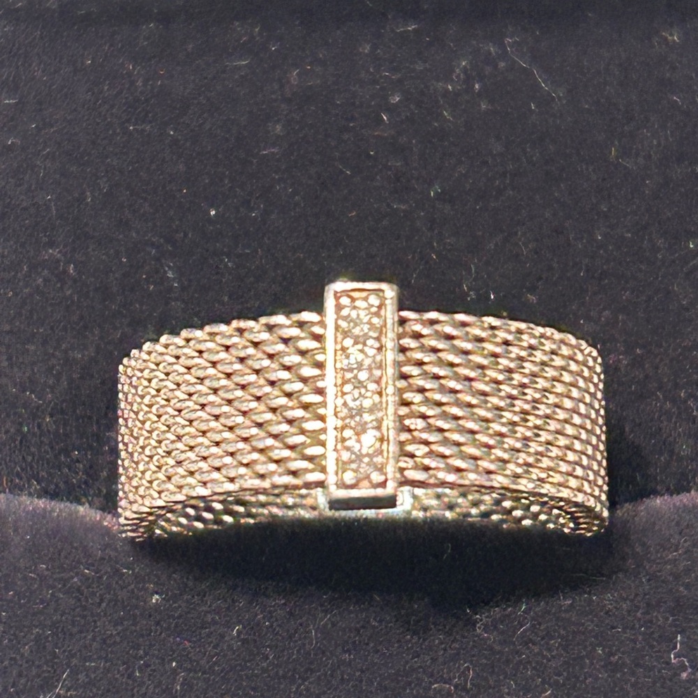 Tiffany & Co. Somerset diamonds silver ring